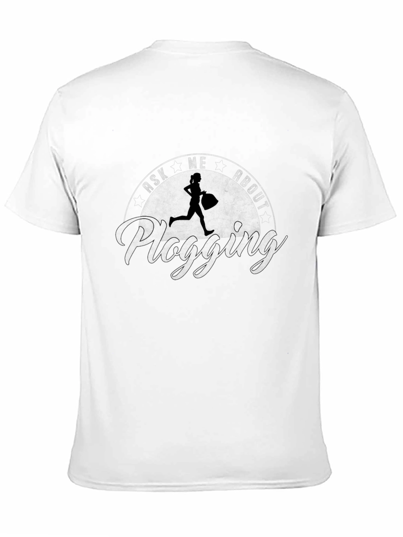 Ask Me About Plogging T-Shirt - Eco-Friendly Running Tee