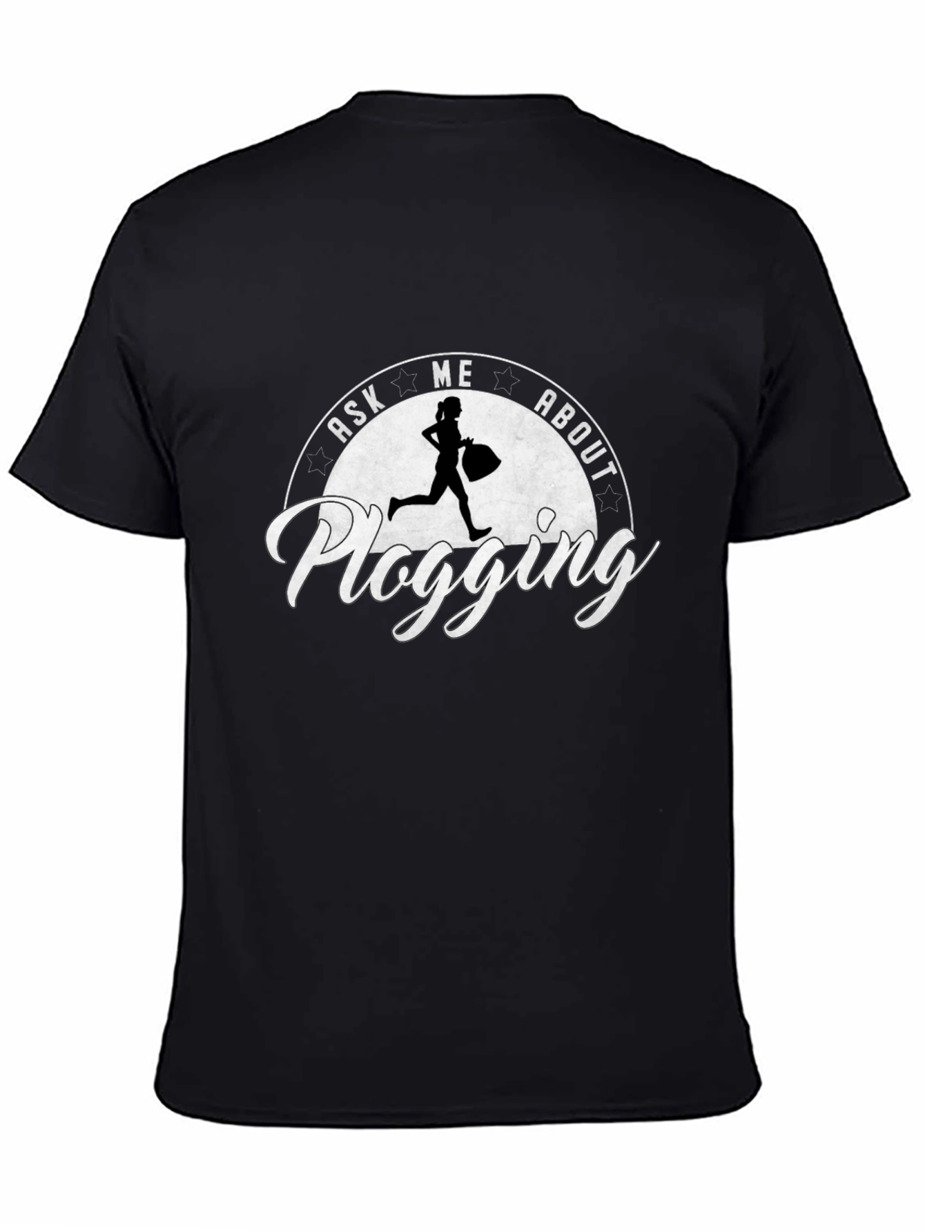 Ask Me About Plogging T-Shirt - Eco-Friendly Running Tee