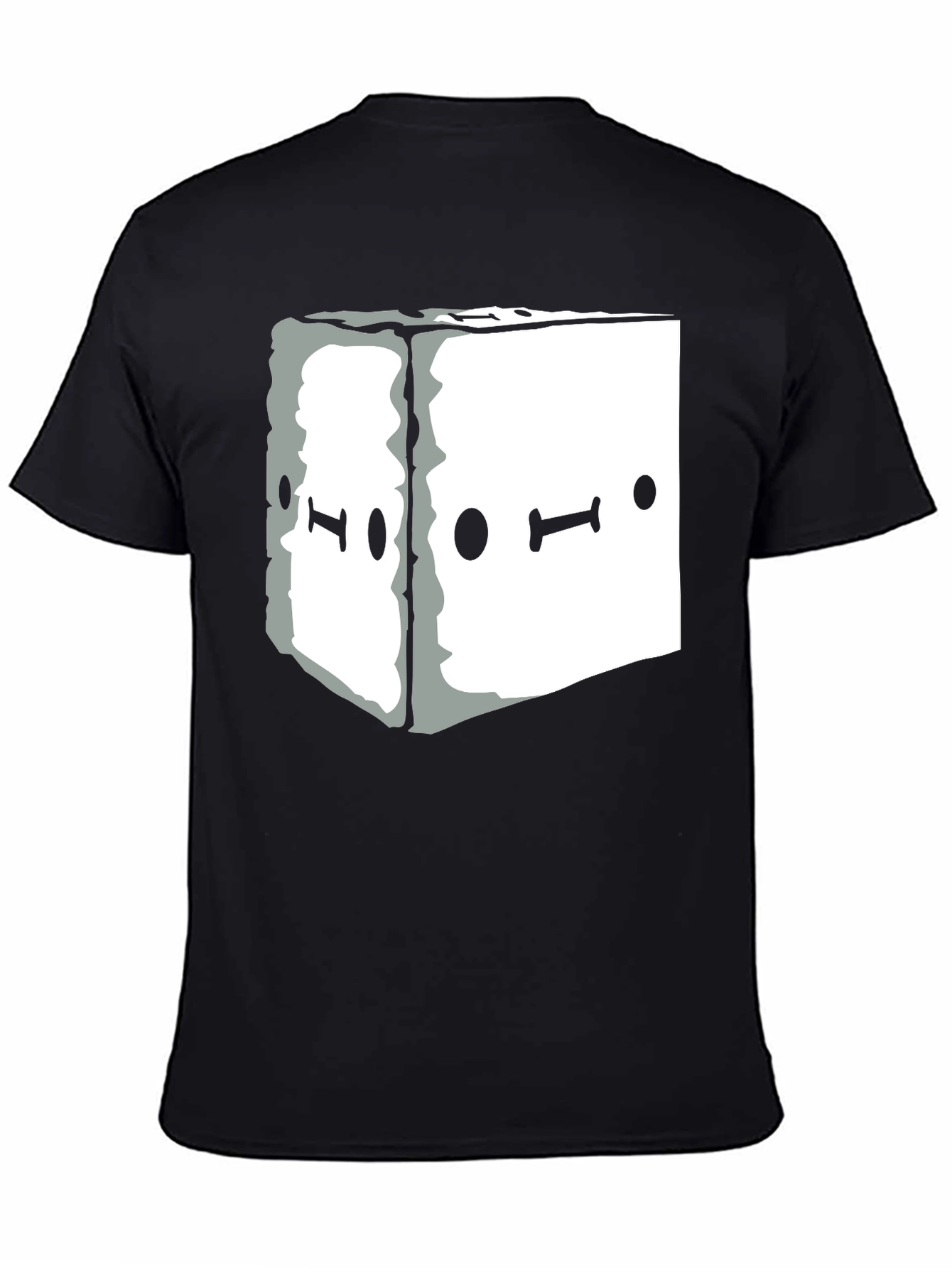 Abstract Graphic Tee - Black Unisex Casual T-Shirt