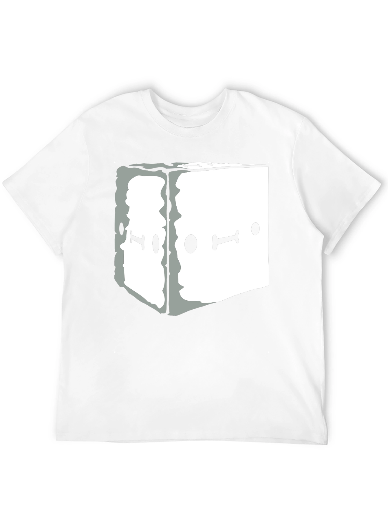 Abstract Graphic Tee - Black Unisex Casual T-Shirt