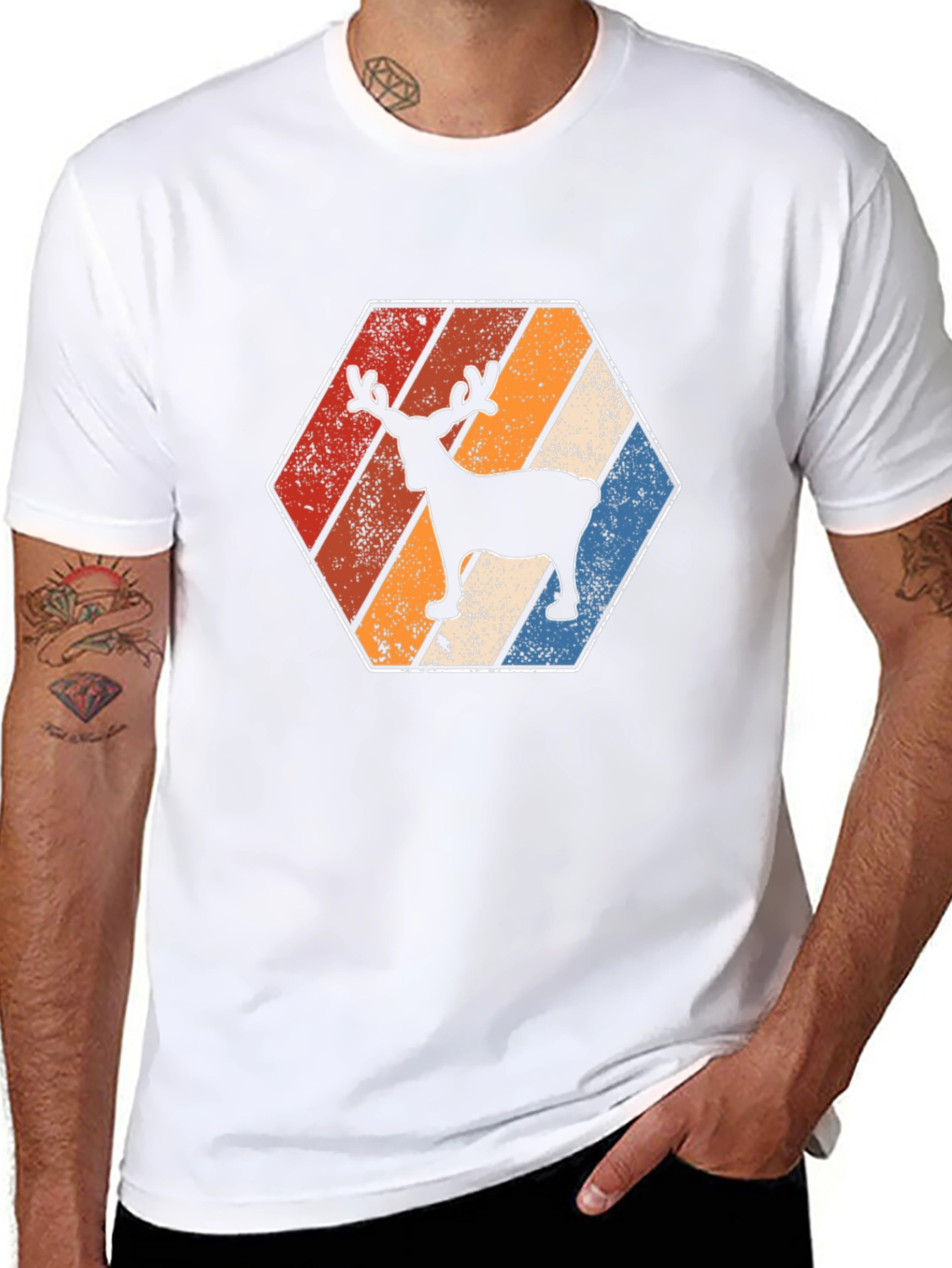 Retro Reindeer Graphic Tee