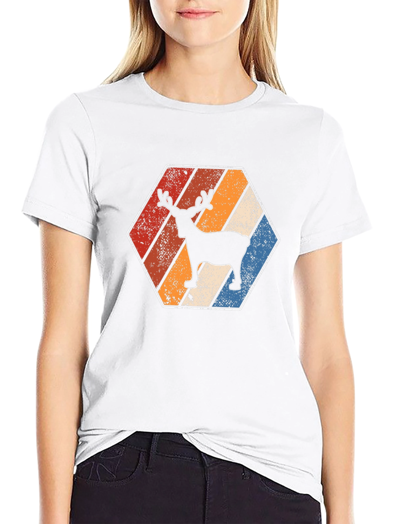 Retro Reindeer Graphic Tee