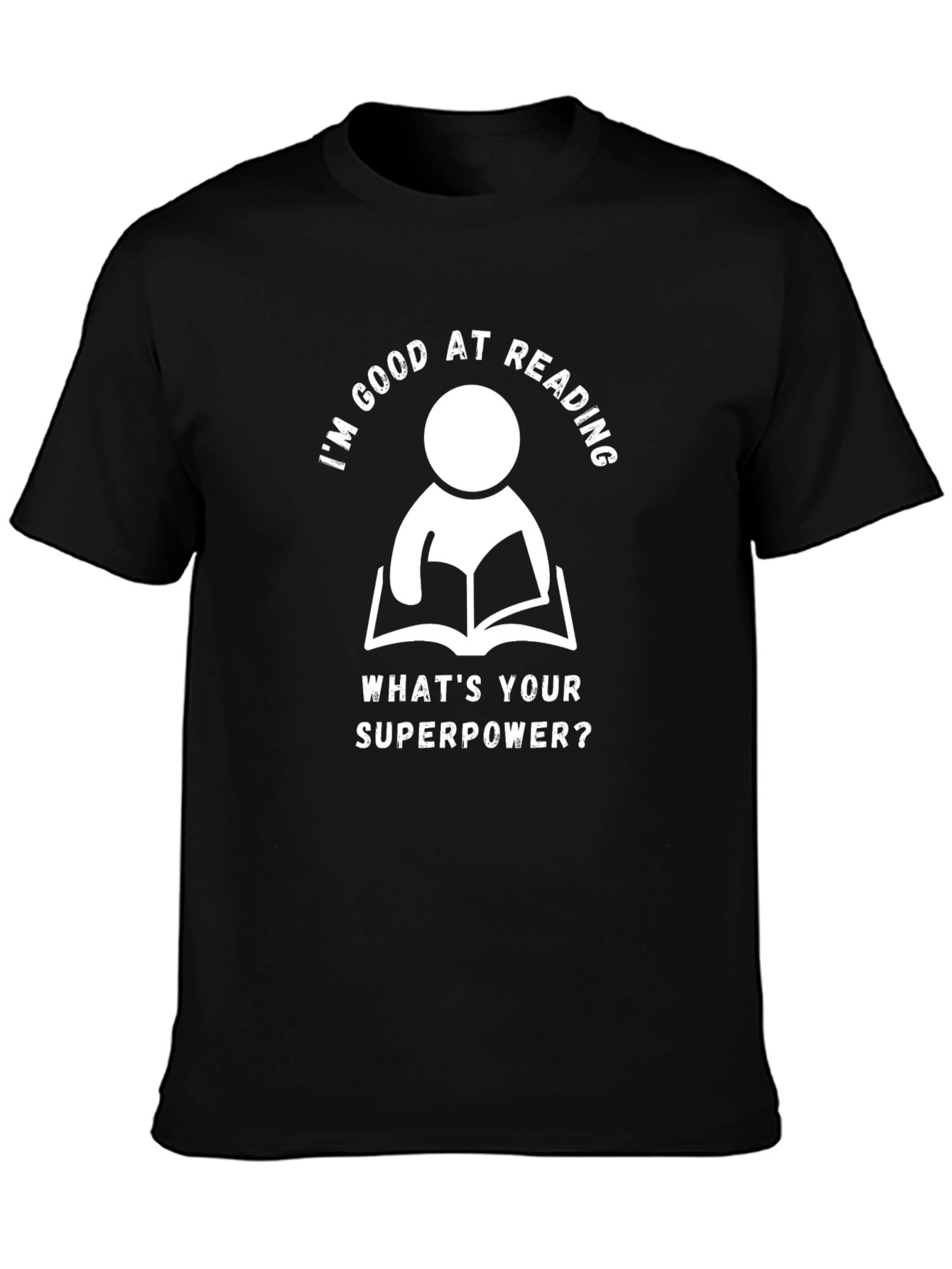 Reading Superpower Black T-Shirt