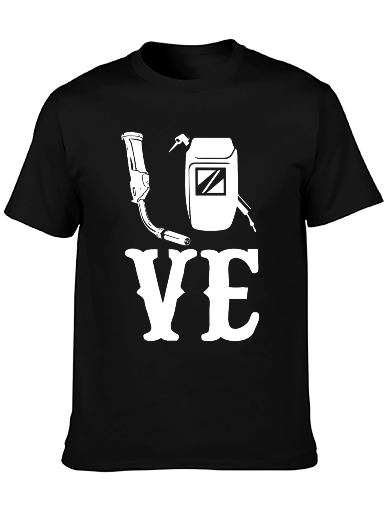 Welder Love T-Shirt - Black Graphic Tee