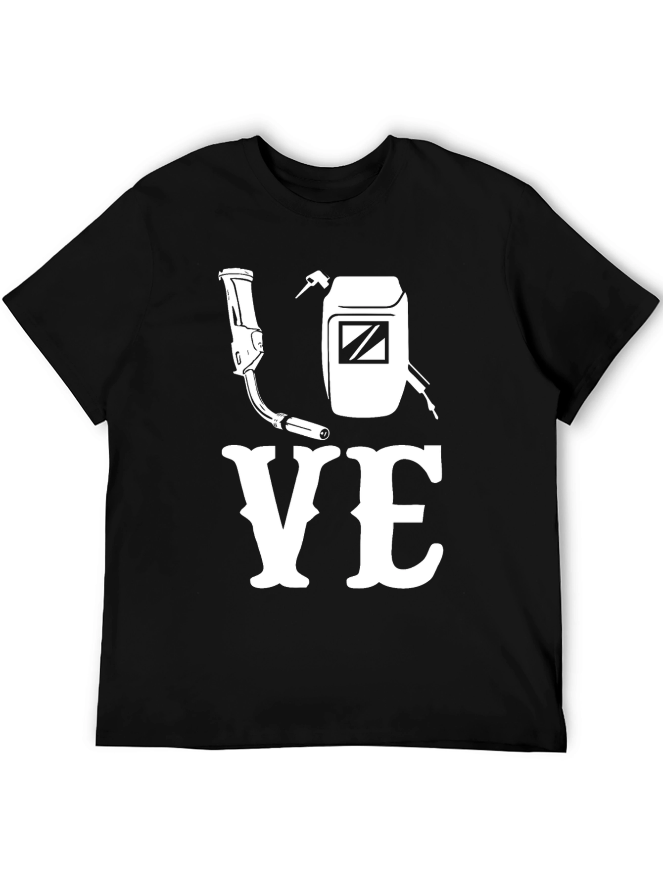 Welder Love T-Shirt - Black Graphic Tee