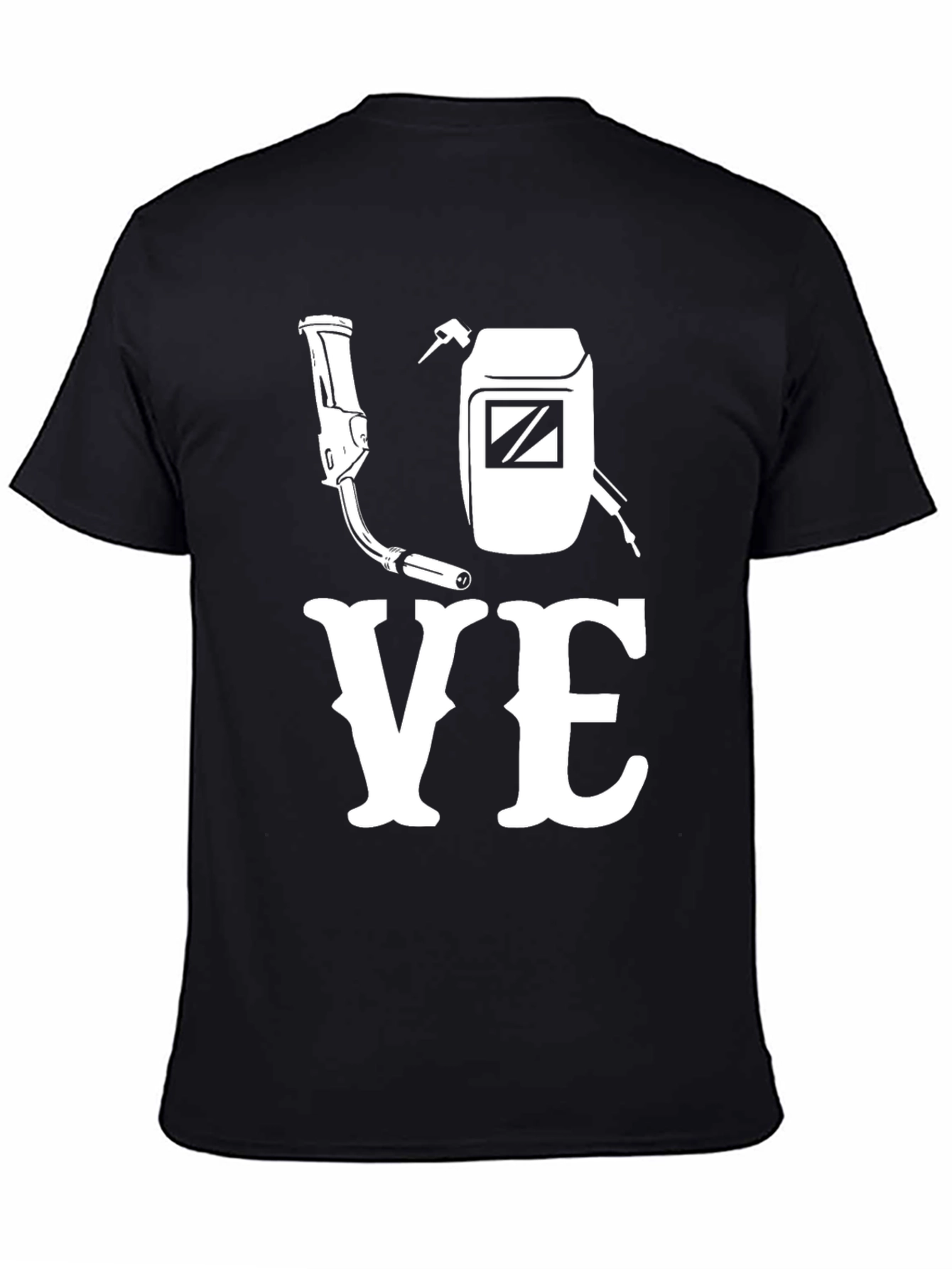 Welder Love T-Shirt - Black Graphic Tee