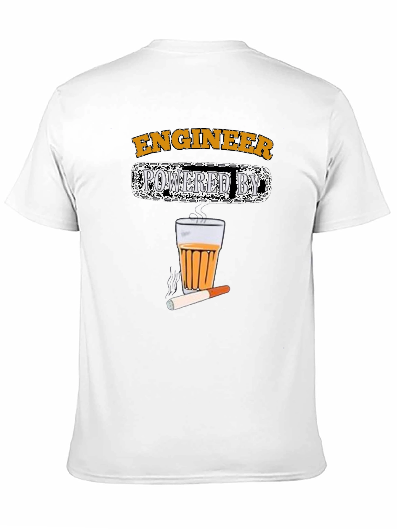Engineer Powered by Tea & Cigarettes T-Shirt