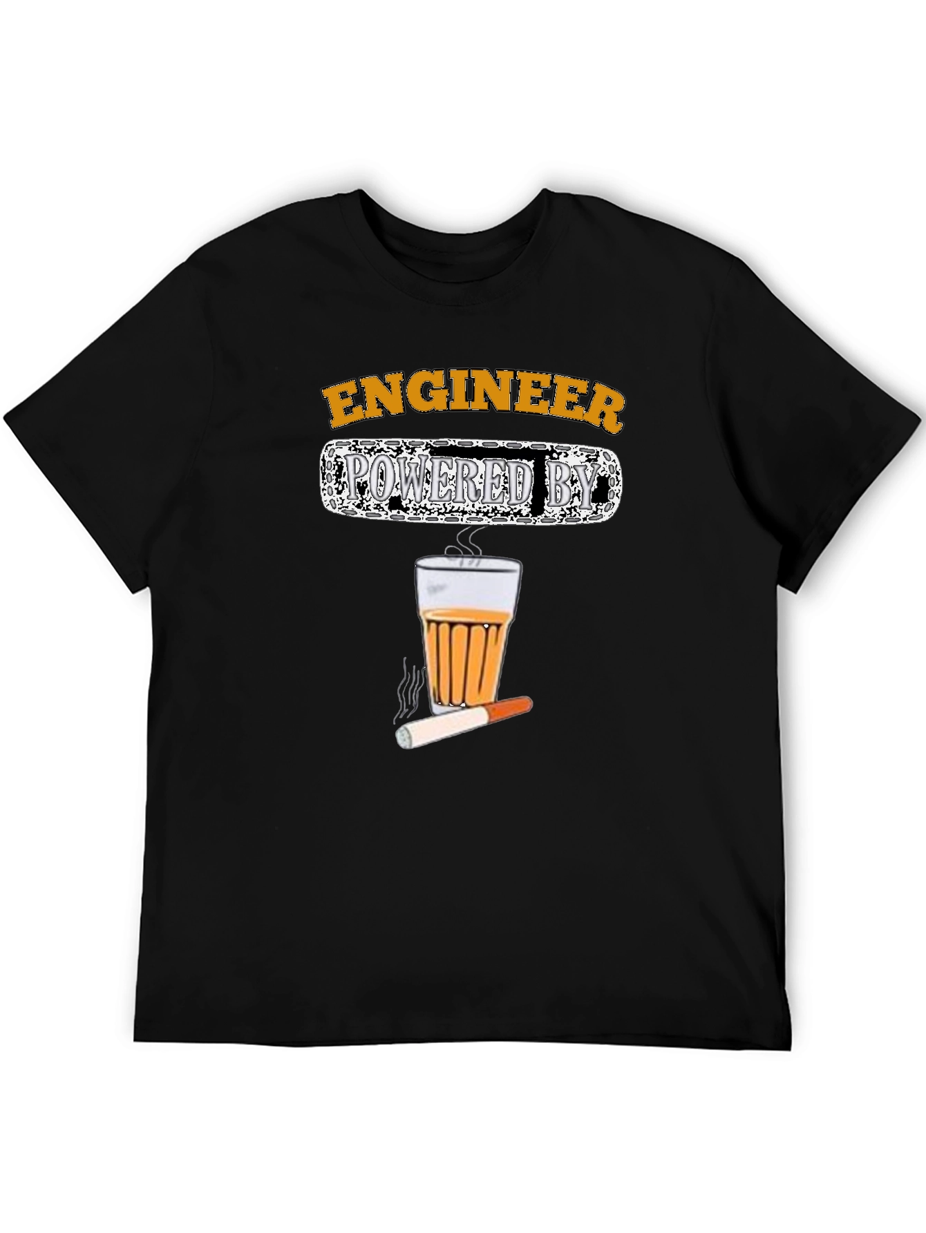 Engineer Powered by Tea & Cigarettes T-Shirt