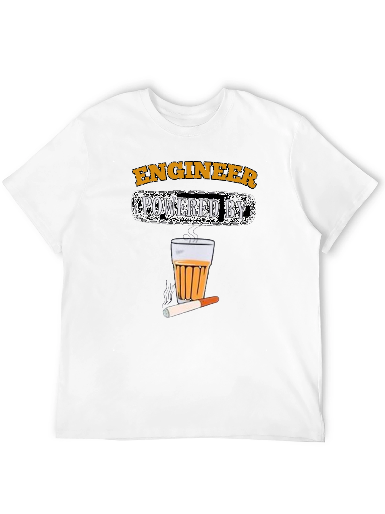 Engineer Powered by Tea & Cigarettes T-Shirt