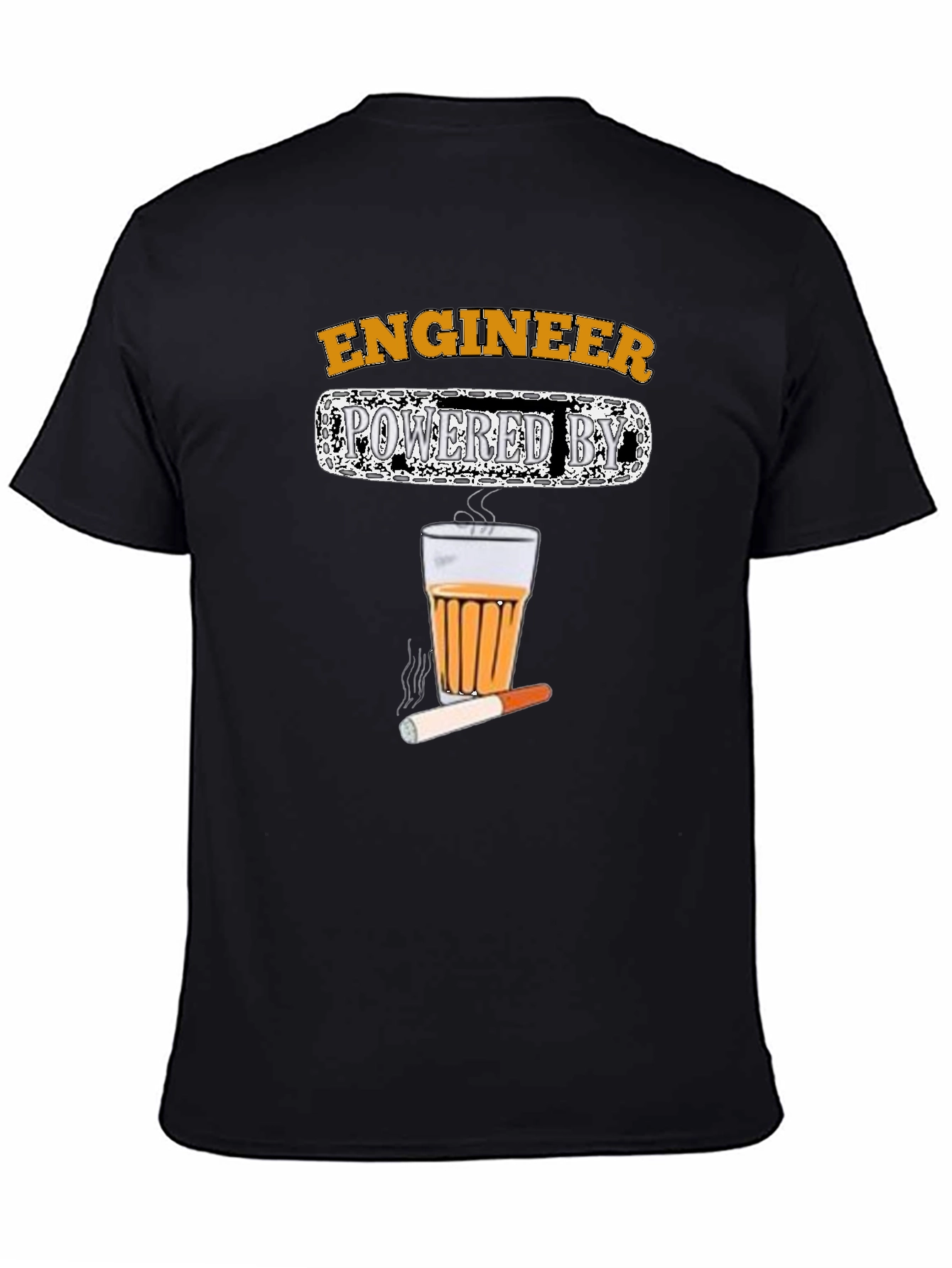 Engineer Powered by Tea & Cigarettes T-Shirt