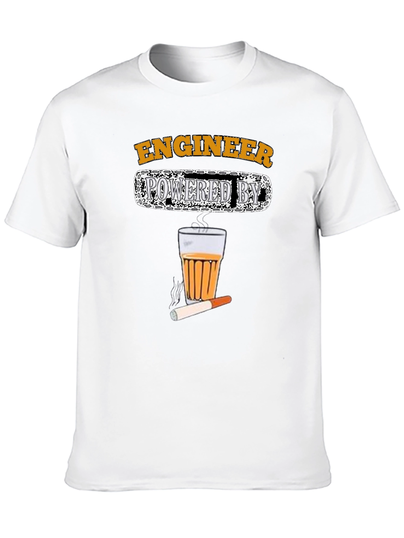 Engineer Powered by Tea & Cigarettes T-Shirt