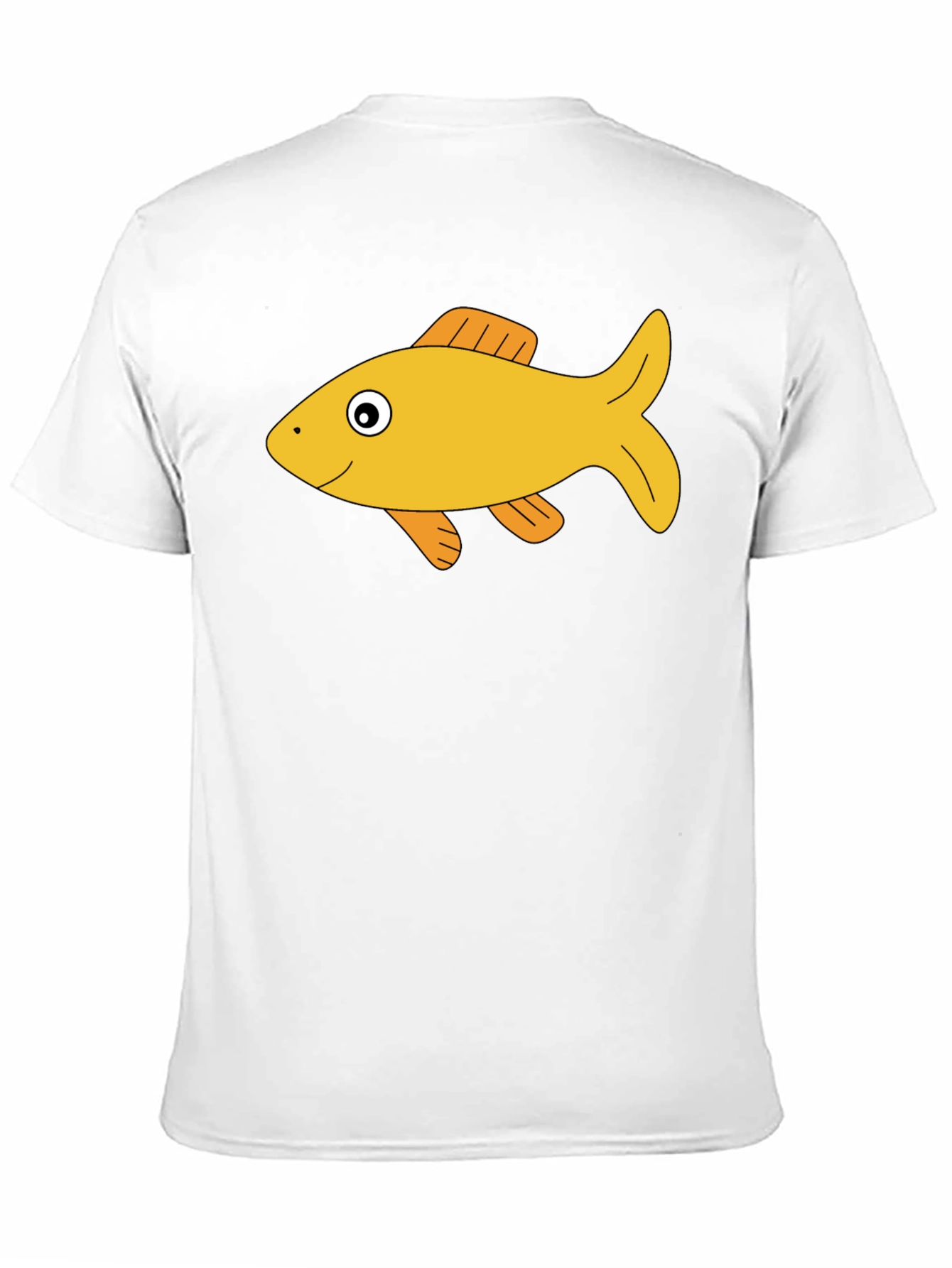 Black T-Shirt with Goldfish Graphic Tee