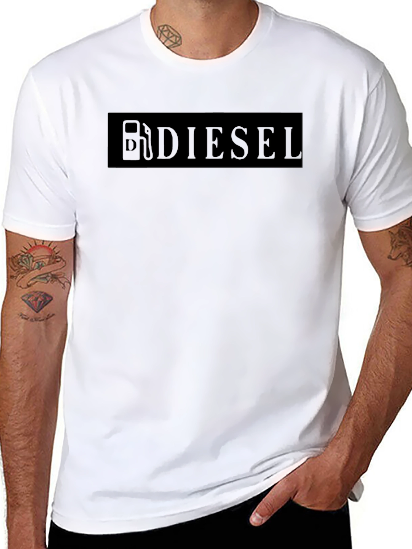 Diesel Black Graphic Tee