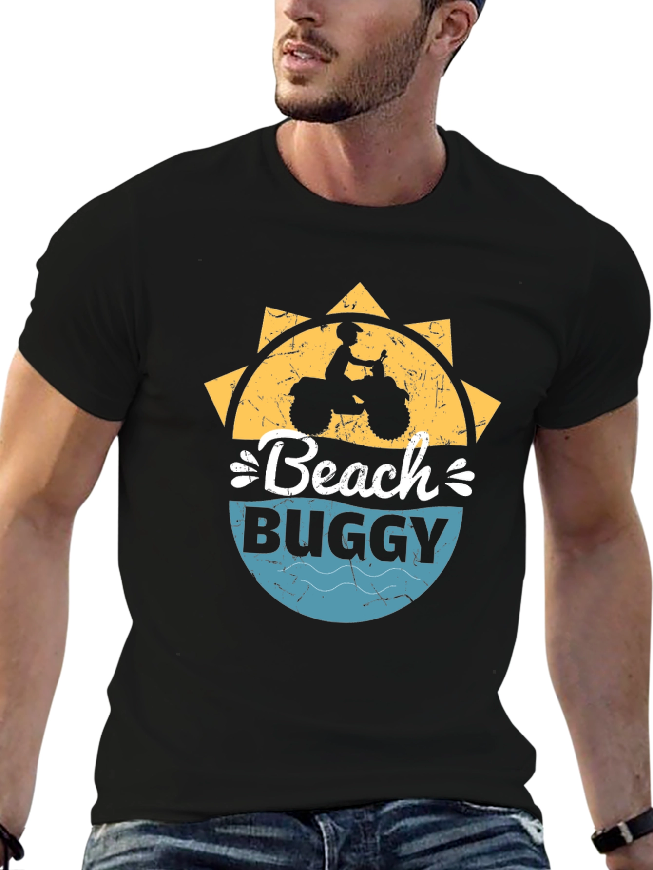 Beach Buggy T-Shirt - Black Graphic Tee