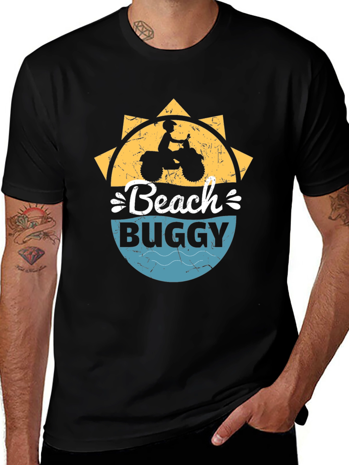 Beach Buggy T-Shirt - Black Graphic Tee