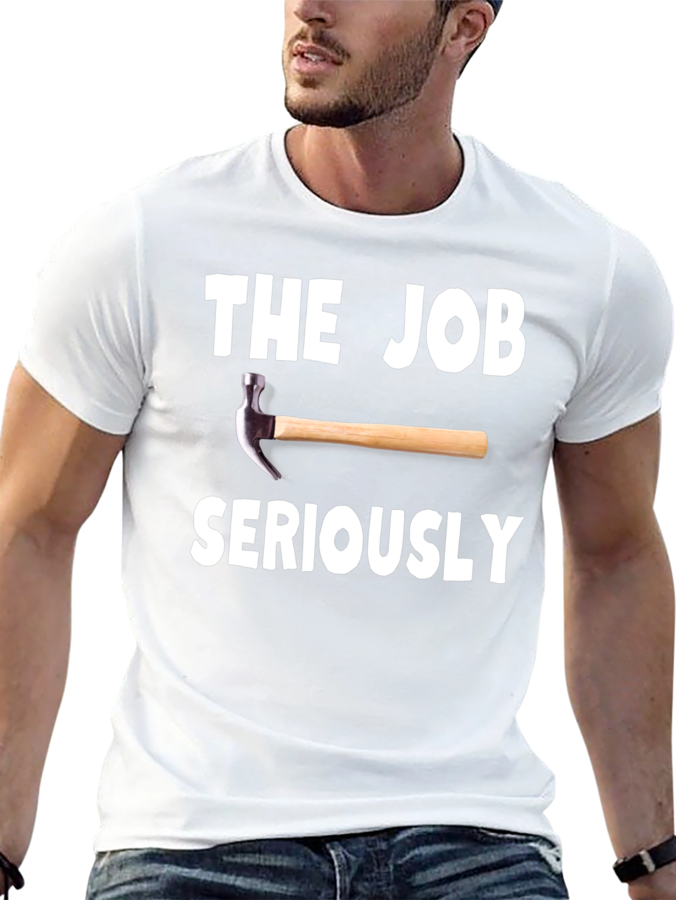 The Job Hammer Seriously Black T-Shirt
