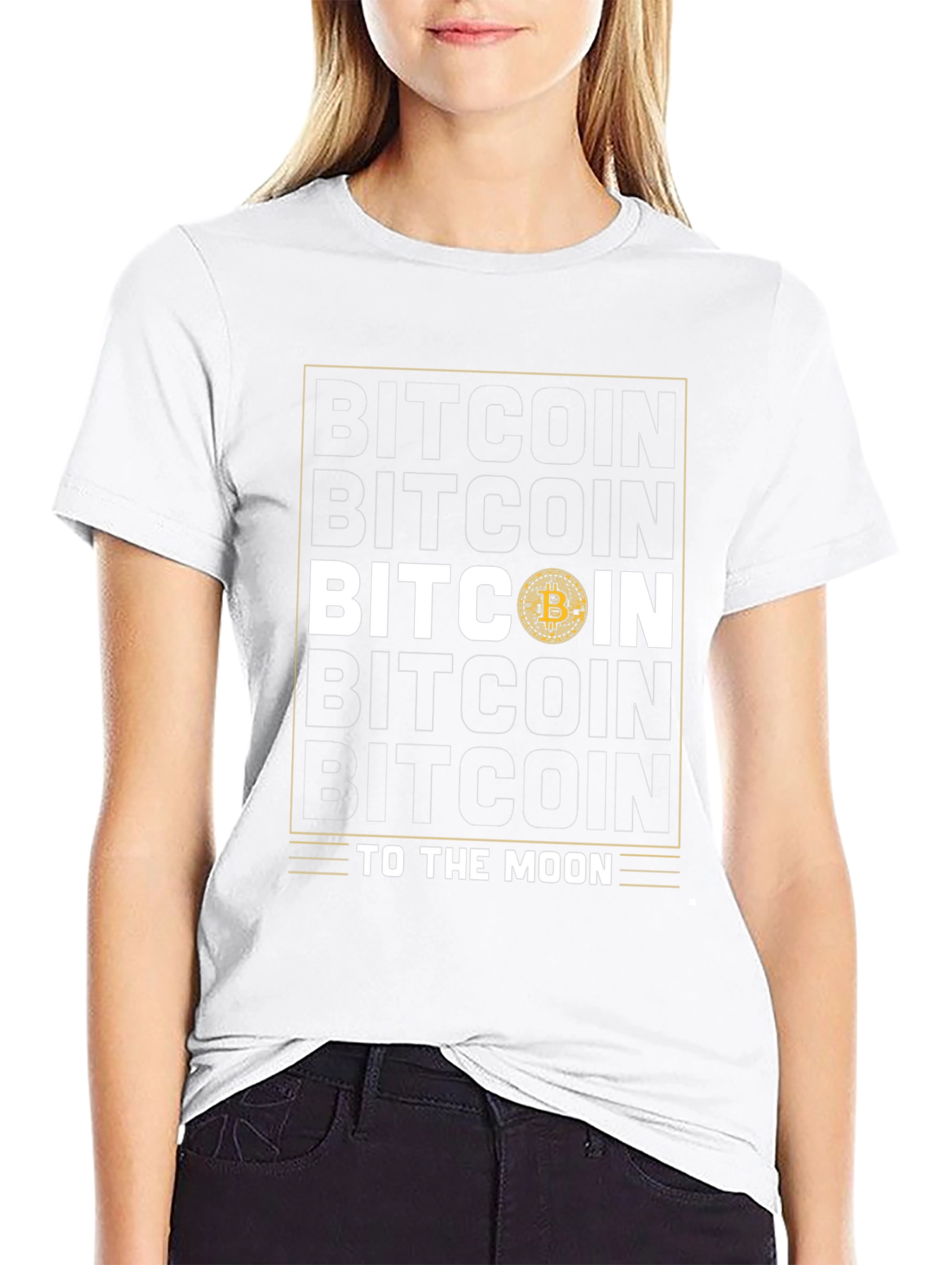 Bitcoin To The Moon Graphic T-Shirt - Crypto Tee