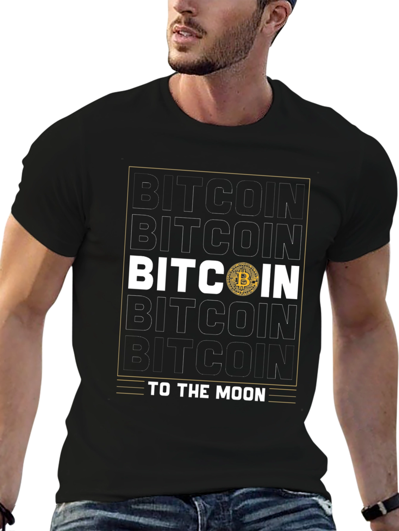 Bitcoin To The Moon Graphic T-Shirt - Crypto Tee