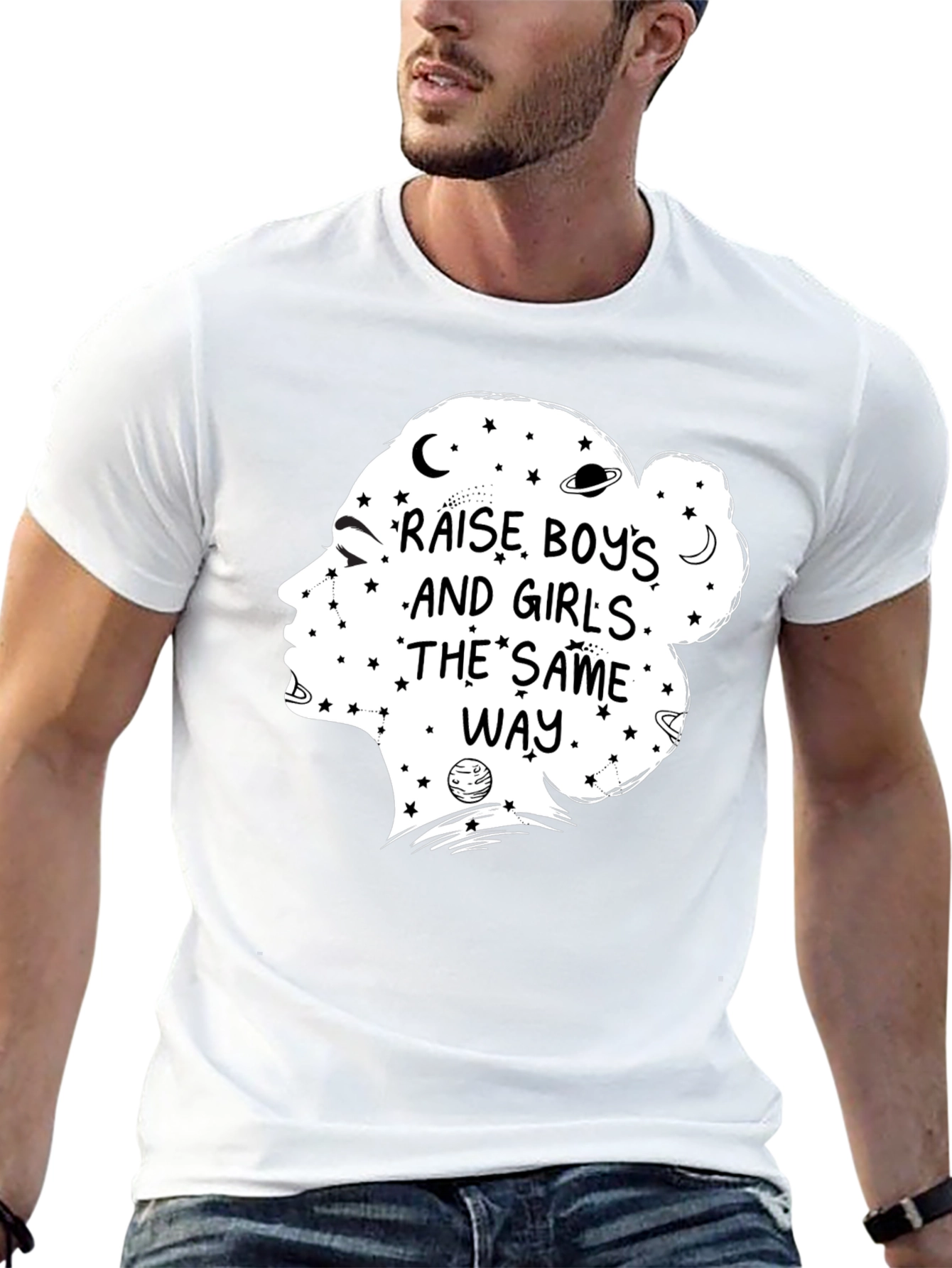 Raise Boys and Girls the Same Way Graphic Tee