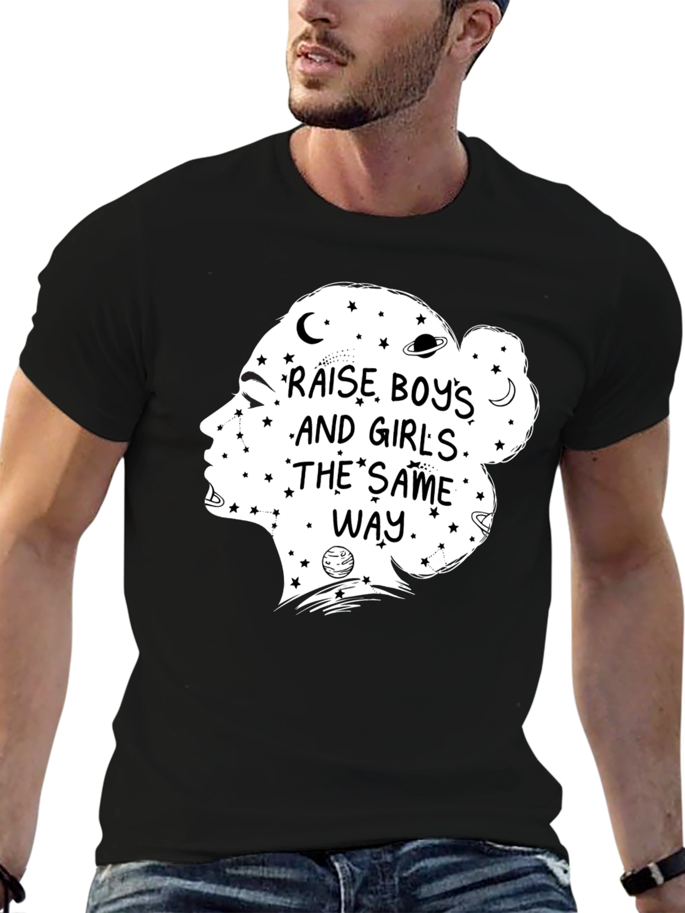 Raise Boys and Girls the Same Way Graphic Tee