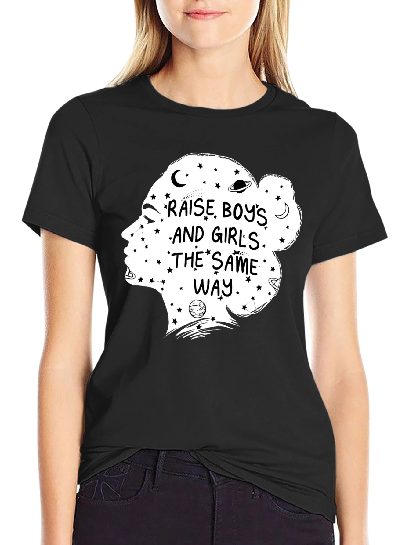 Raise Boys and Girls the Same Way Graphic Tee