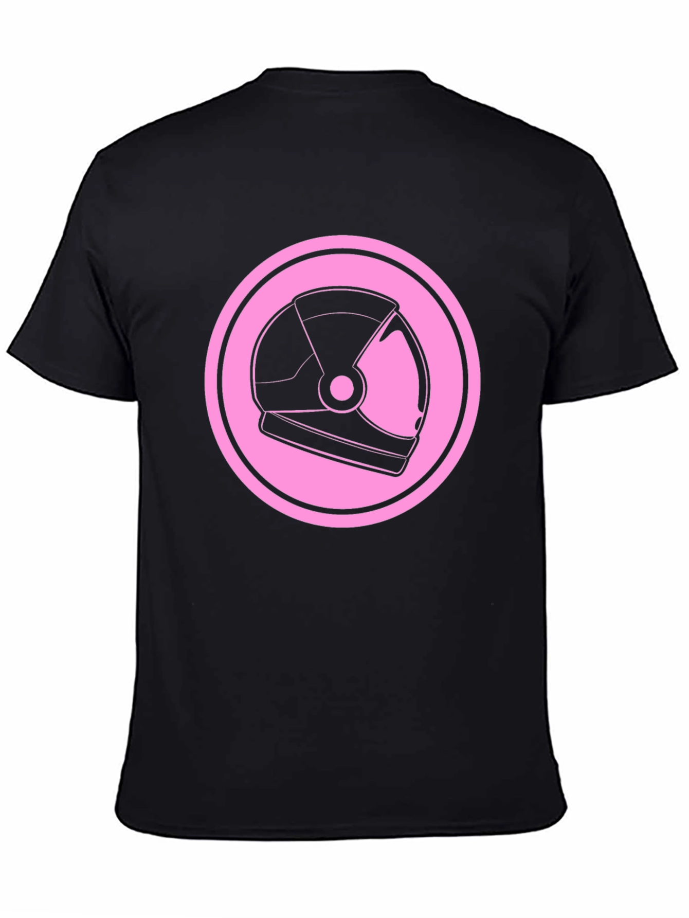Astronaut Helmet Graphic Tee - Black