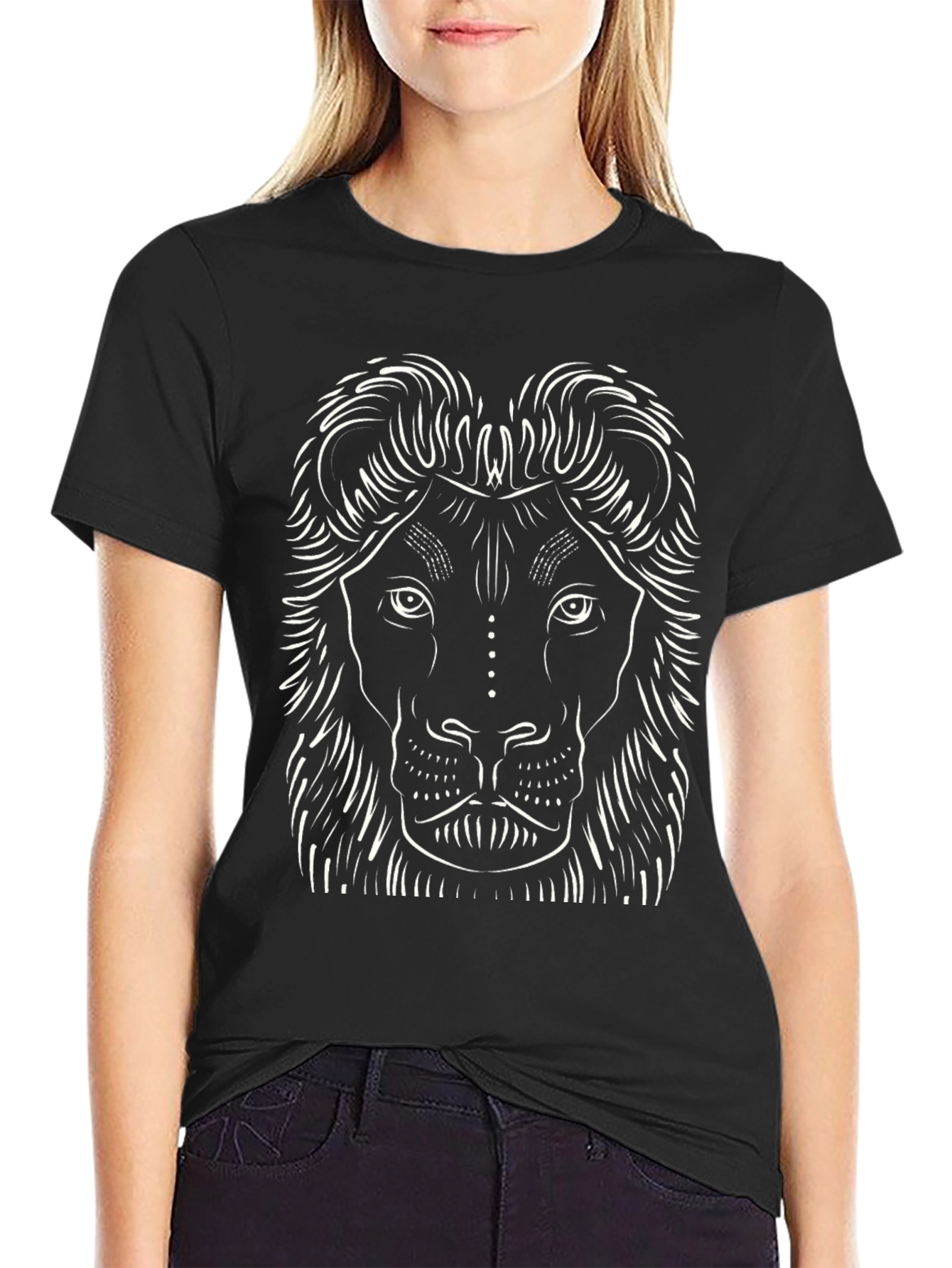 Black Lion Graphic Tee - Bold Style