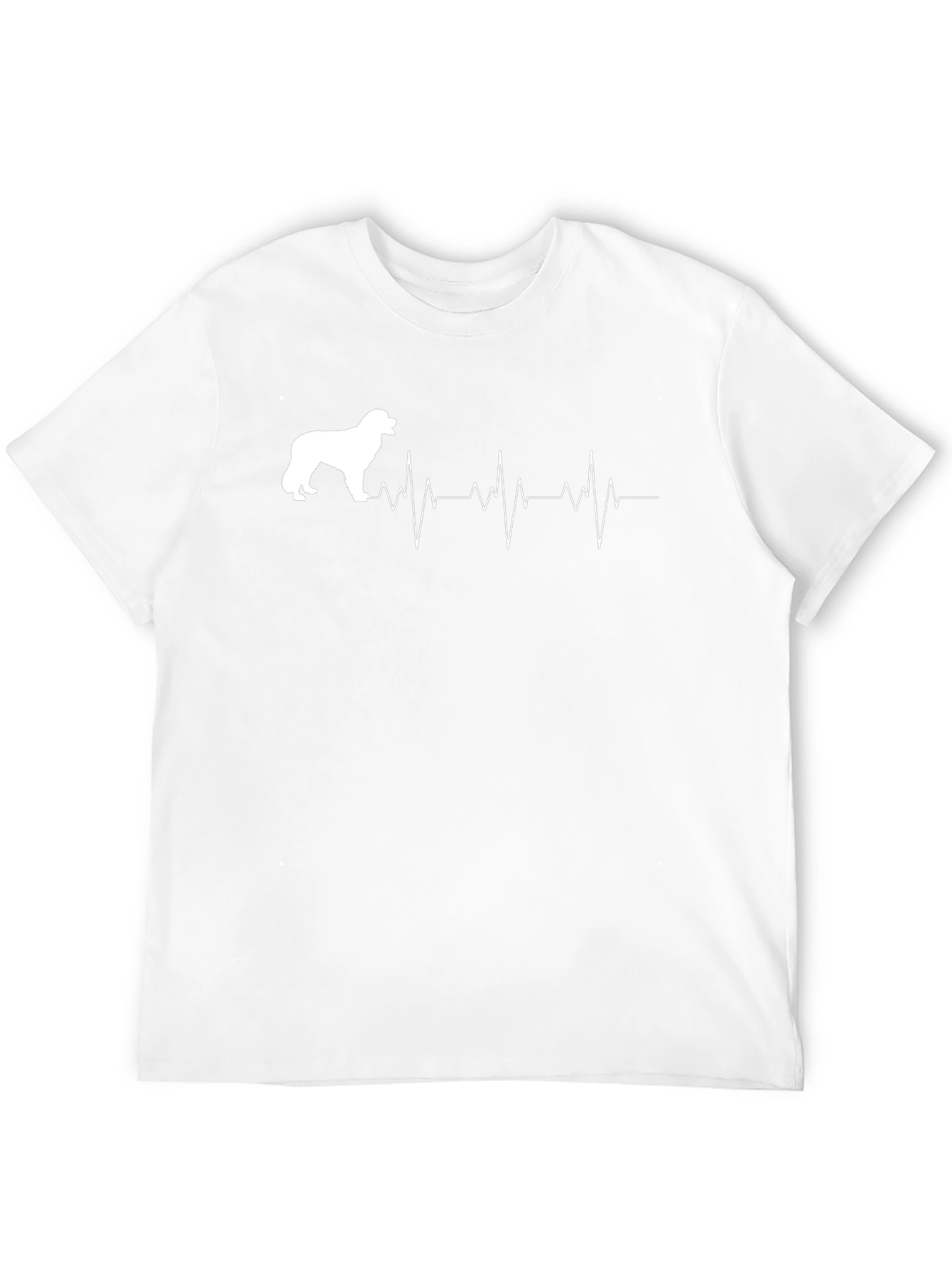 Dog Breed Heartbeat Graphic Tee - Black