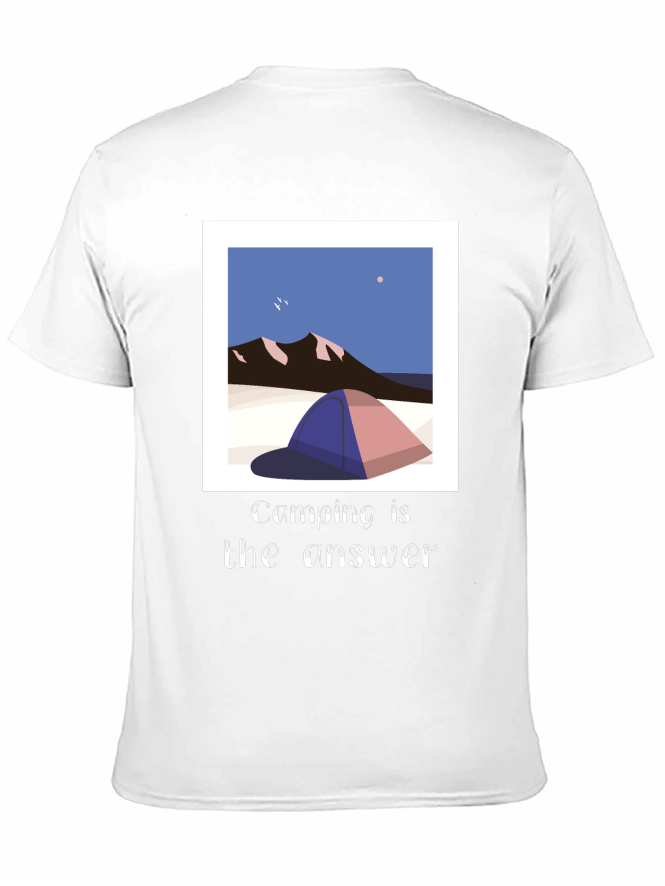 Camping is the Answer Graphic Tee - Black