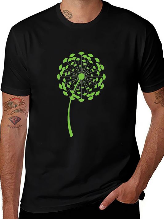 Dandelion Graphic Black T-Shirt