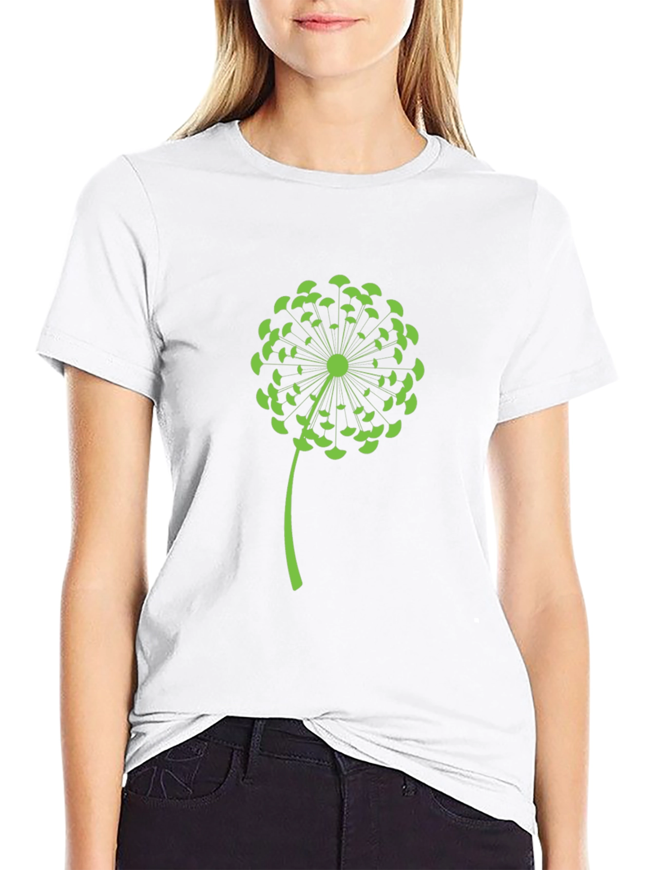 Dandelion Graphic Black T-Shirt