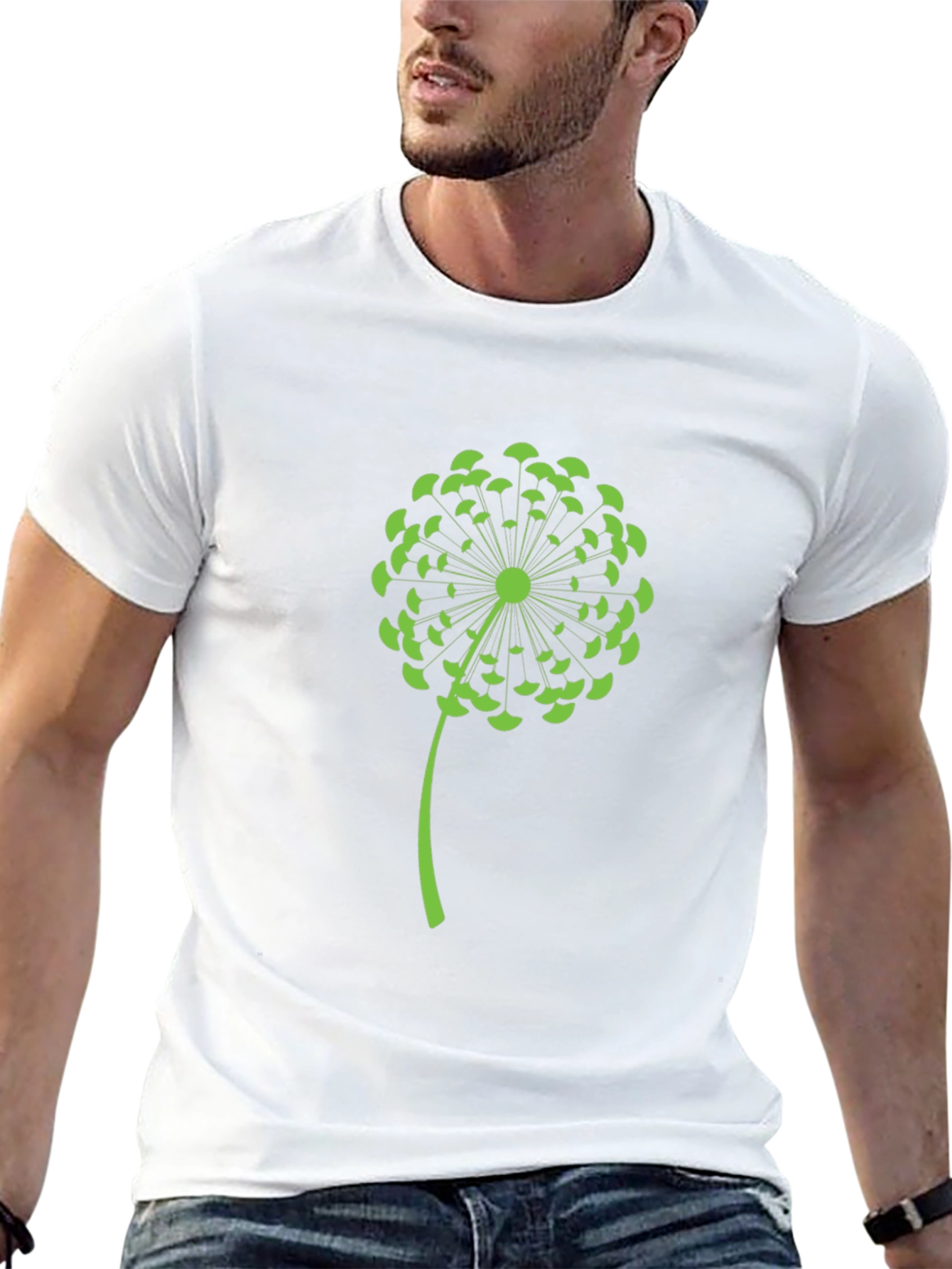 Dandelion Graphic Black T-Shirt
