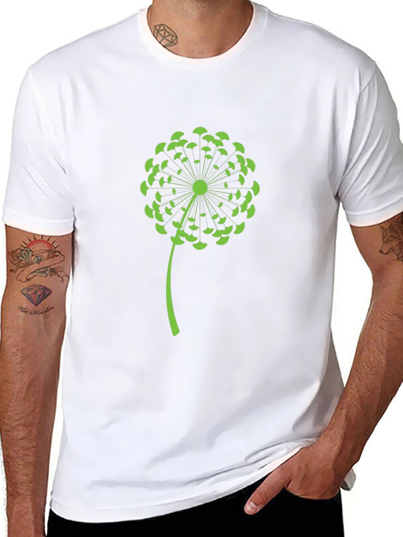 Dandelion Graphic Black T-Shirt