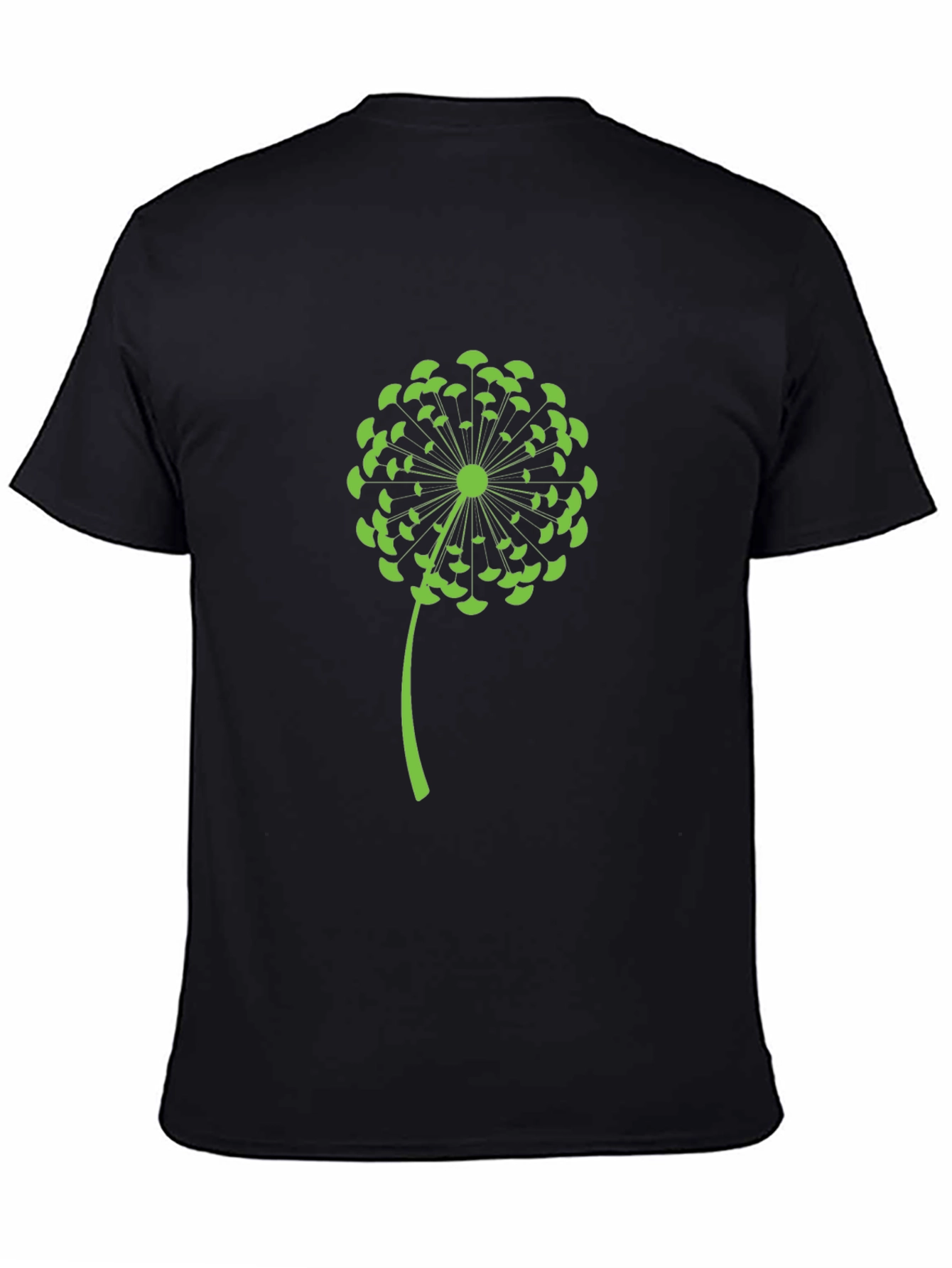 Dandelion Graphic Black T-Shirt