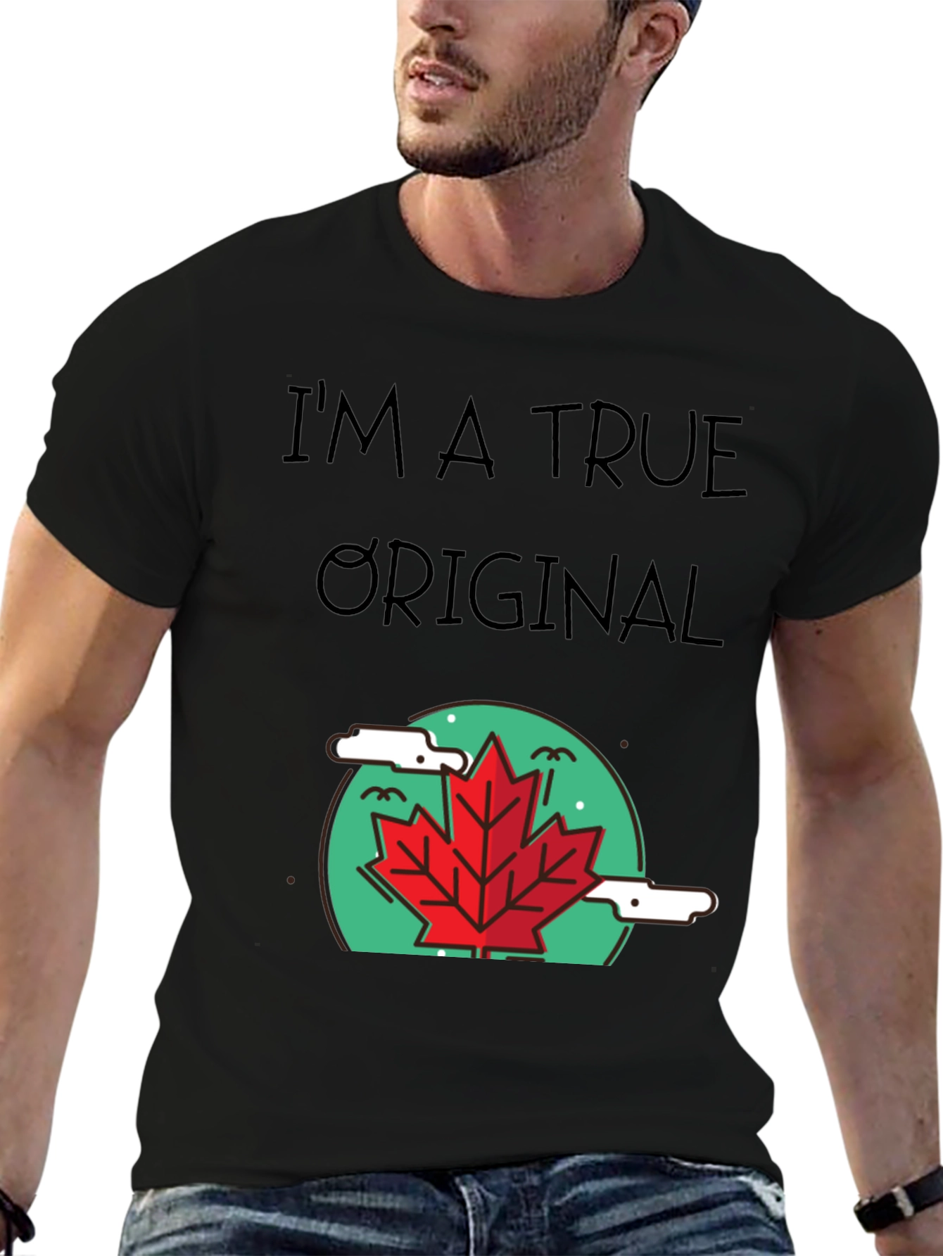 True Original Graphic Tee - Maple Leaf Design