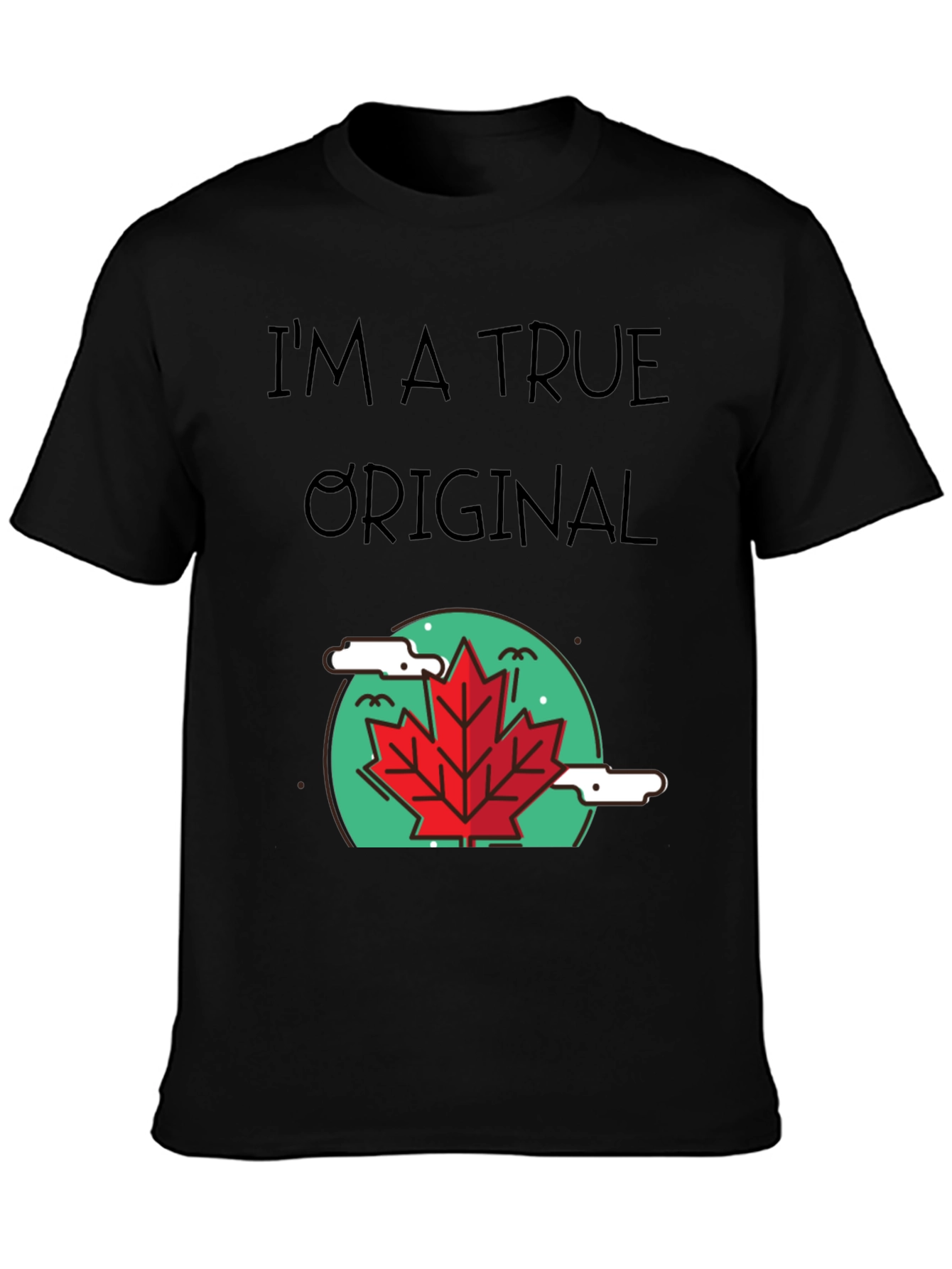 True Original Graphic Tee - Maple Leaf Design