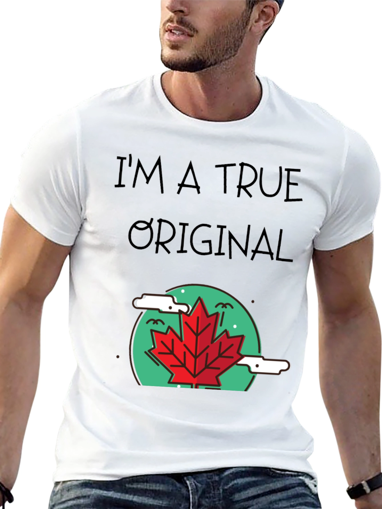 True Original Graphic Tee - Maple Leaf Design