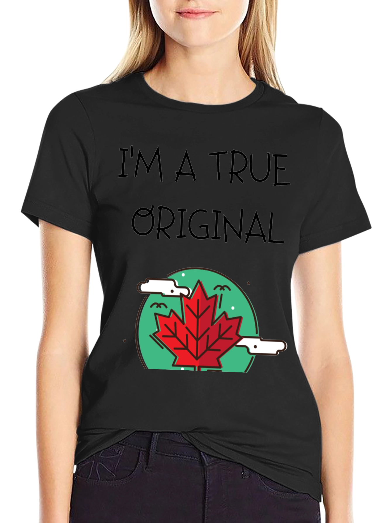 True Original Graphic Tee - Maple Leaf Design