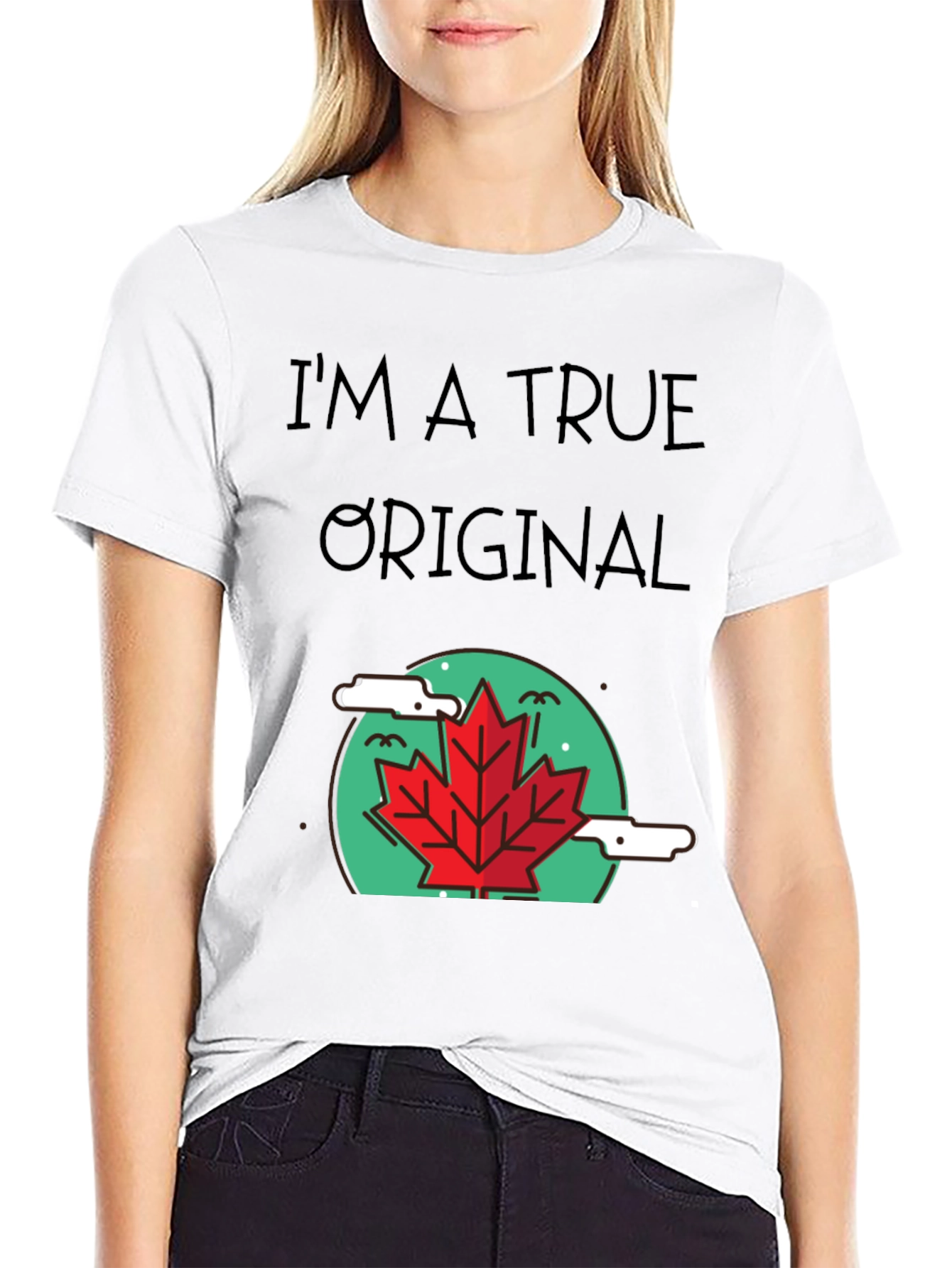 True Original Graphic Tee - Maple Leaf Design