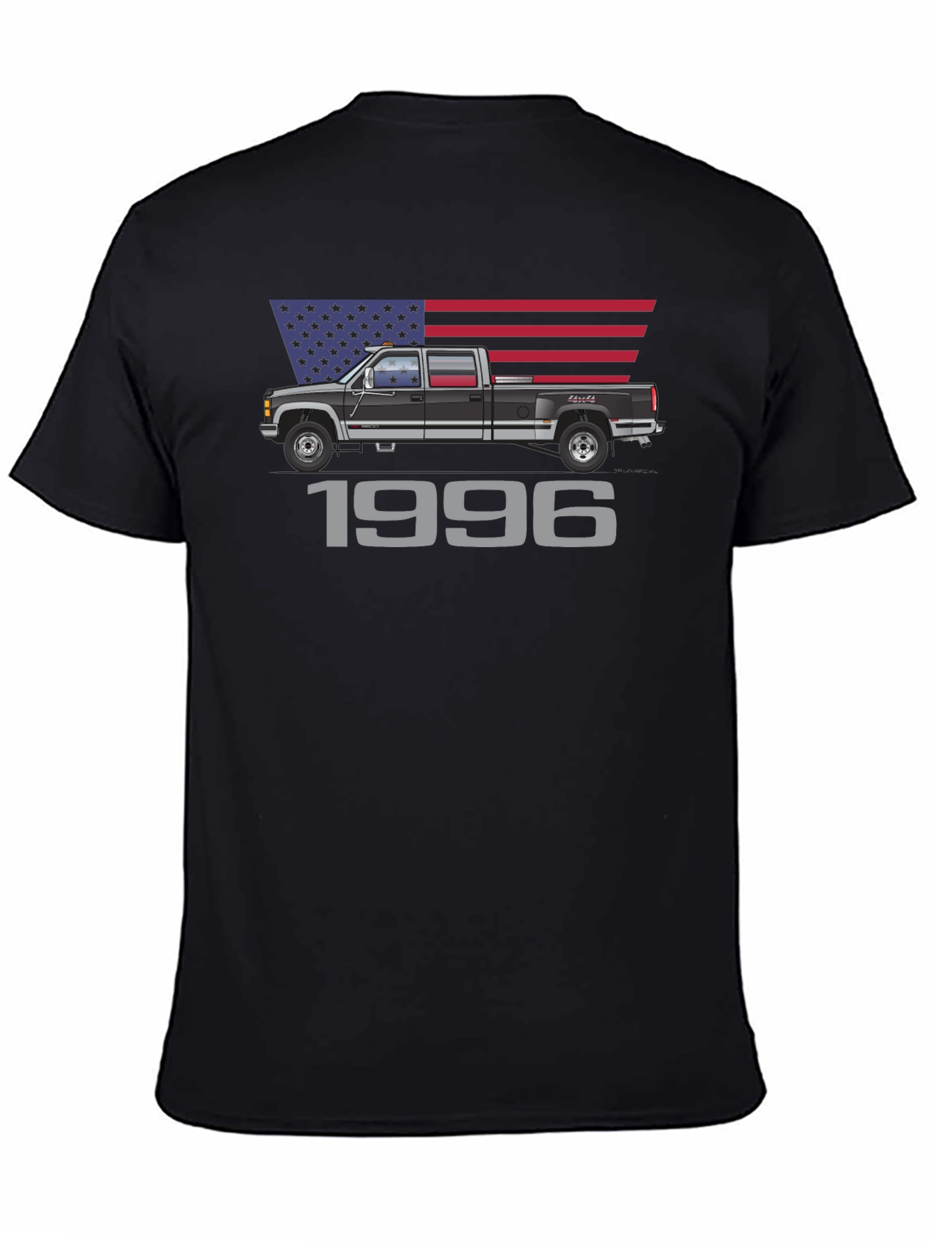 1996 Truck USA Flag Graphic T-Shirt
