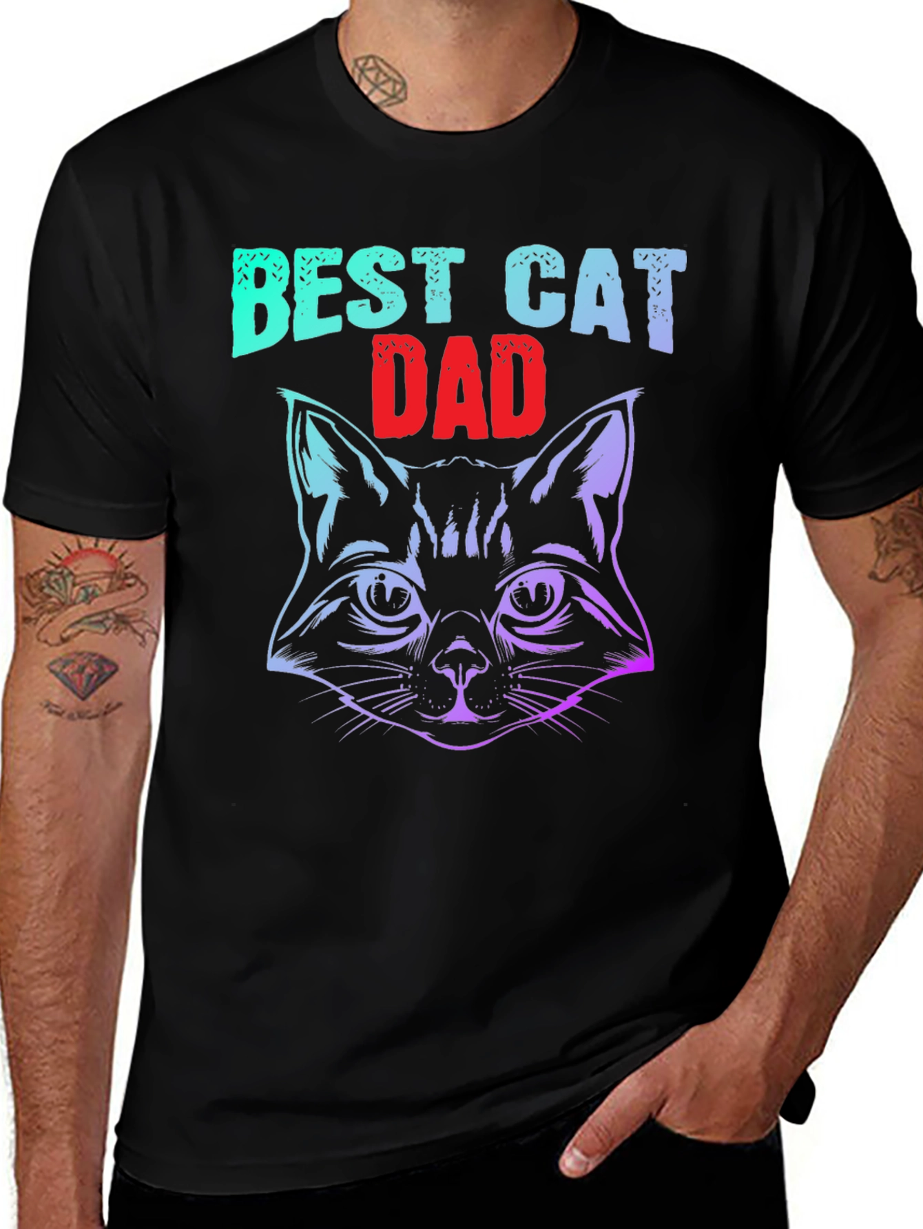 Best Cat Dad T-Shirt - Graphic Tee