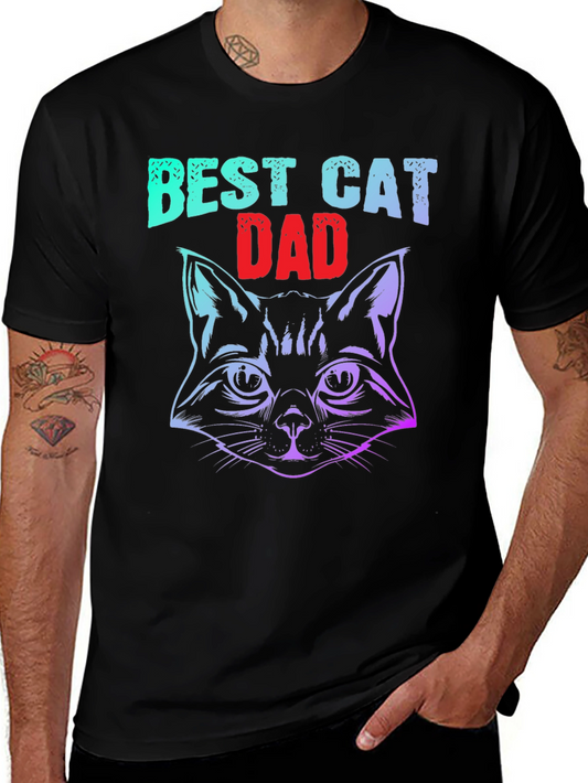 Best Cat Dad T-Shirt - Graphic Tee