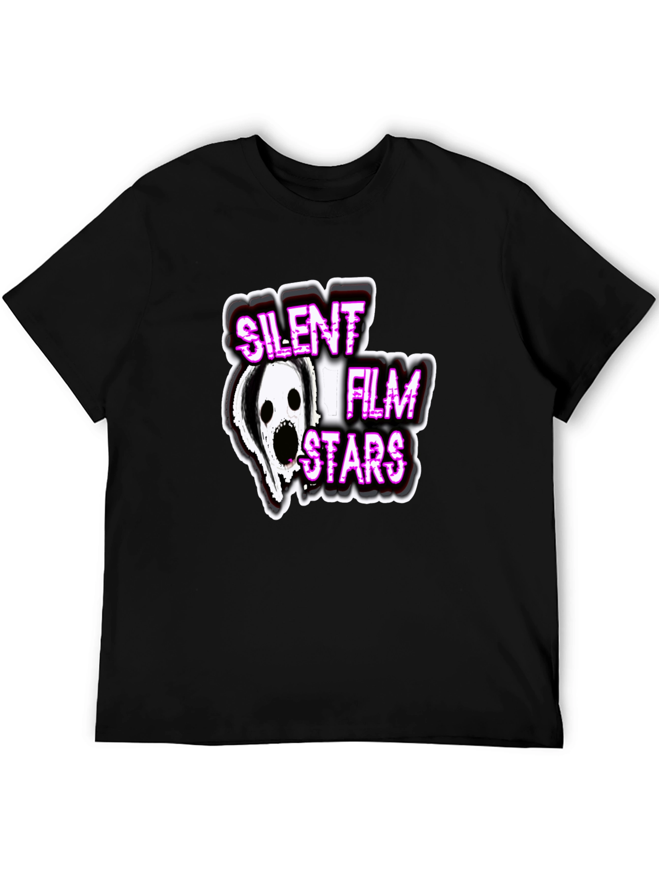 Silent Film Stars Graphic Tee - Black