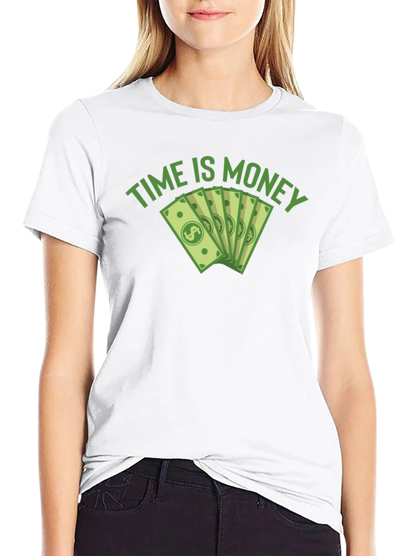 Time is Money Graphic Tee - Black