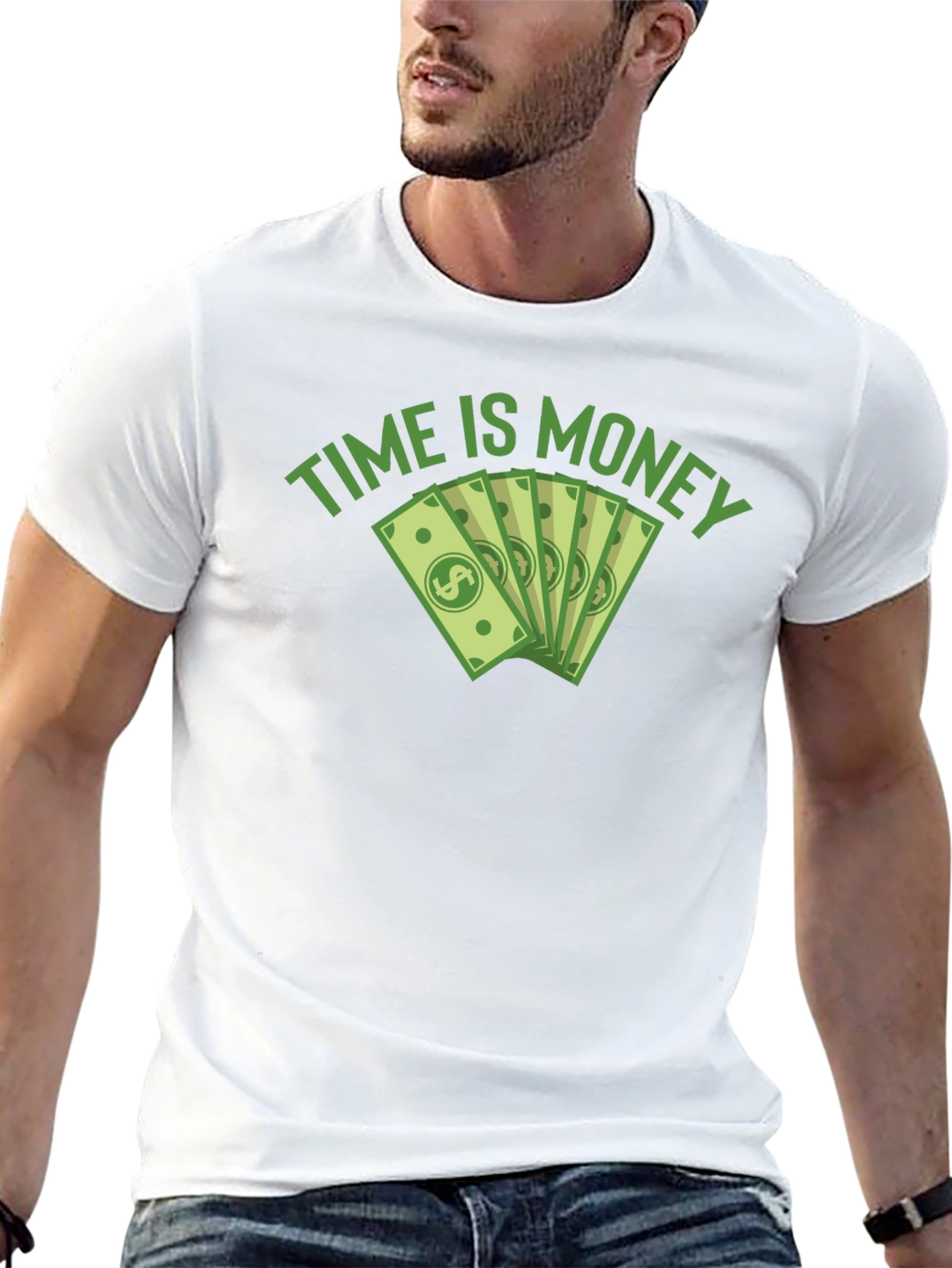 Time is Money Graphic Tee - Black
