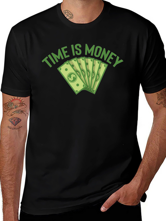 Time is Money Graphic Tee - Black