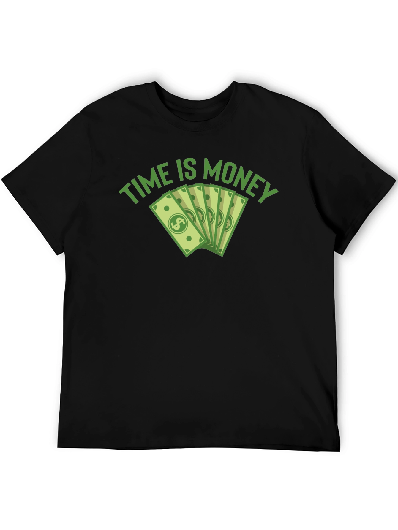Time is Money Graphic Tee - Black