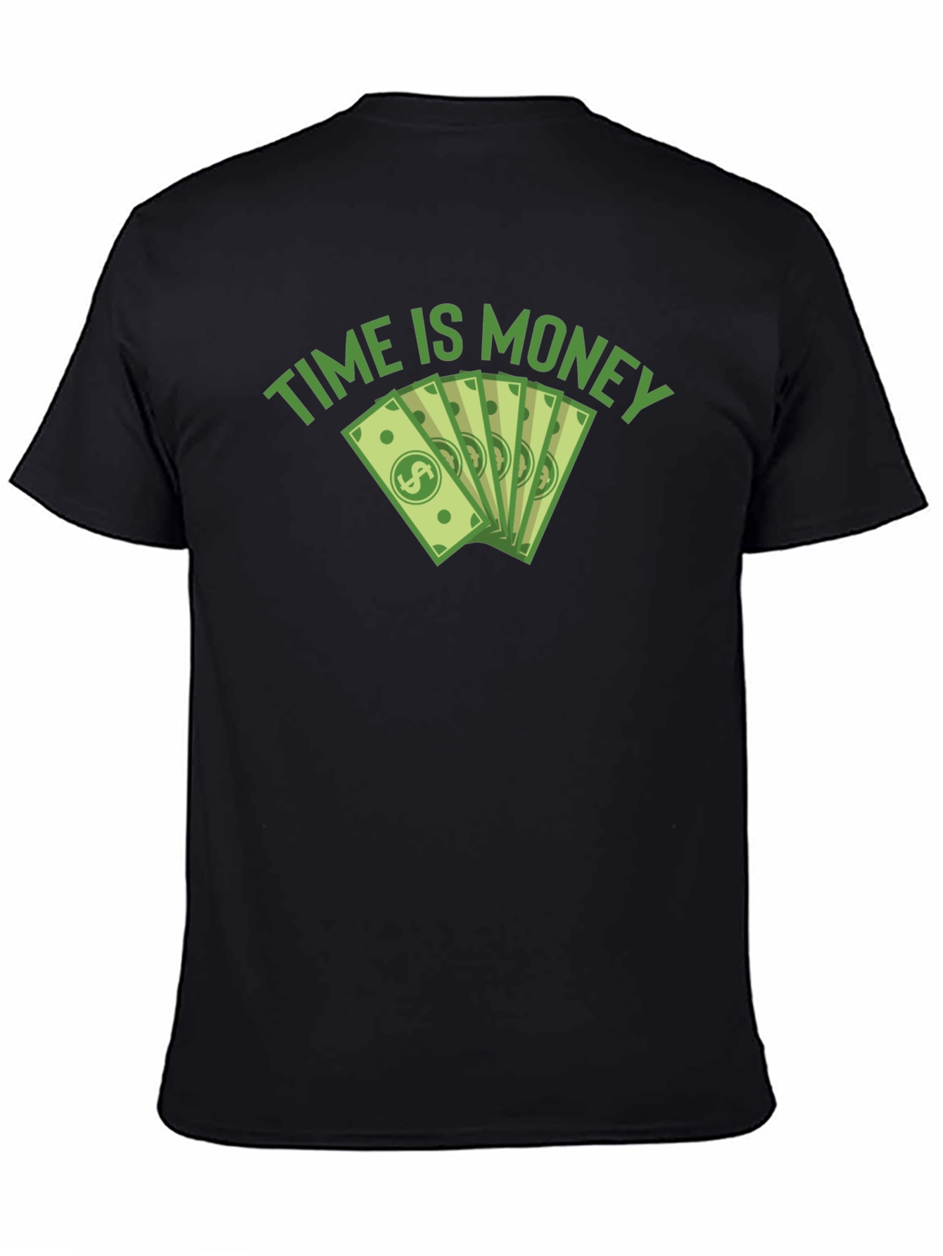 Time is Money Graphic Tee - Black