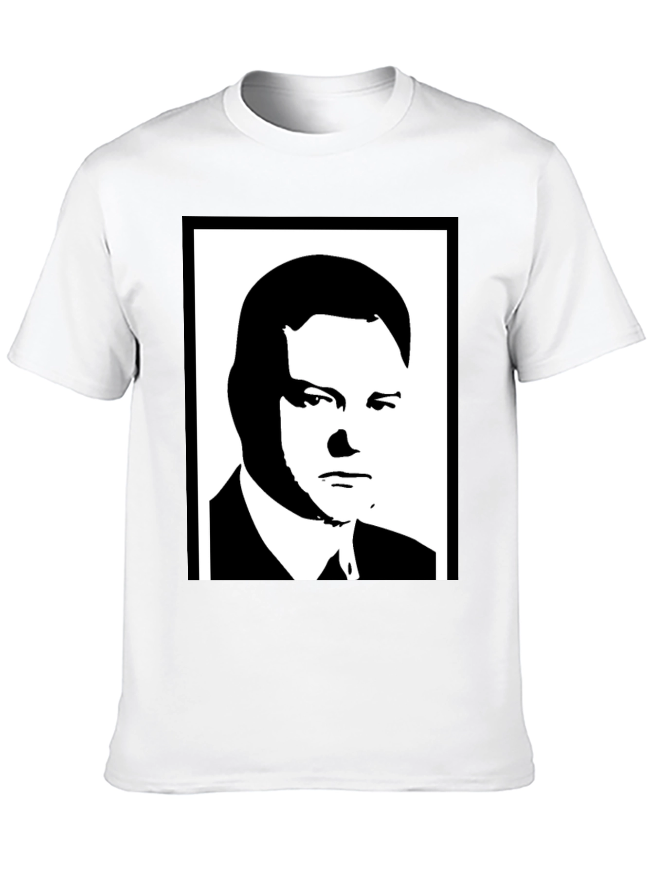 Silhouette Portrait Tee - Bold Graphic Black Shirt