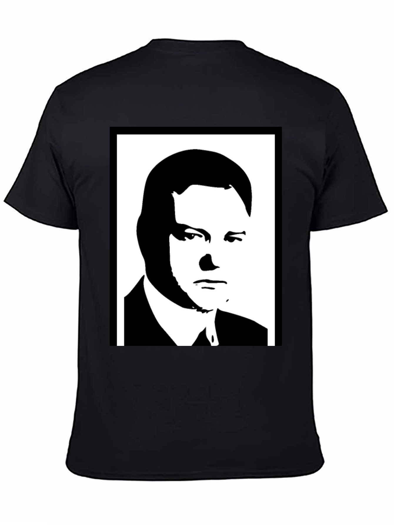 Silhouette Portrait Tee - Bold Graphic Black Shirt